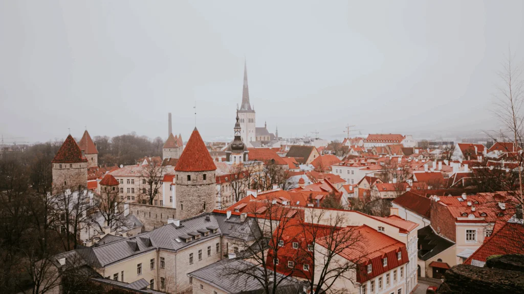 Picture shows Tallin, capital of Estonia.