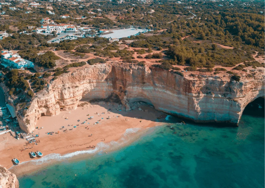 Alt: An image of a beach in Portugal, a country that offers the best digital nomad visa in Europe.