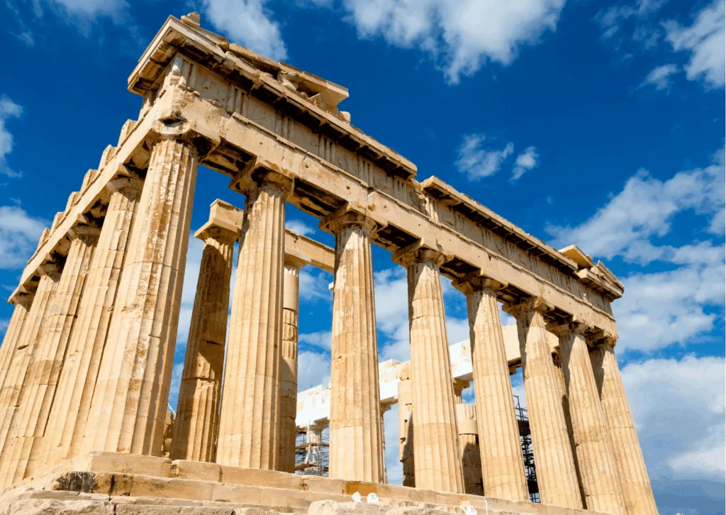 An image of Acropolis of Athens, a historical landmark in Greece.