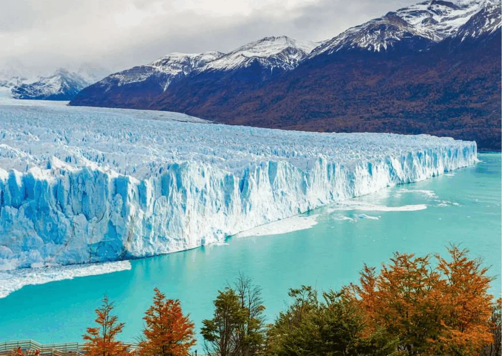 Image of the Perito Moreno glacier in Argentina.
